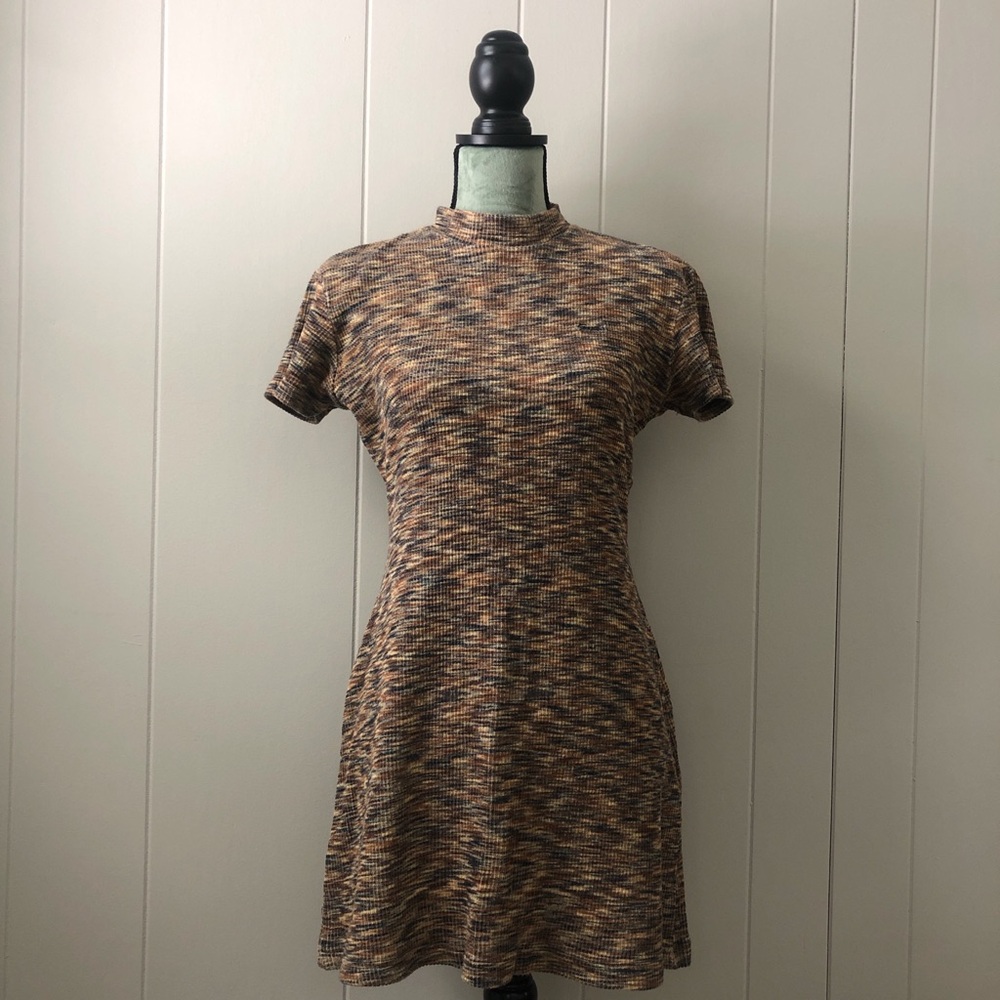 Guess Brown and Black Sheath Mini Dress
